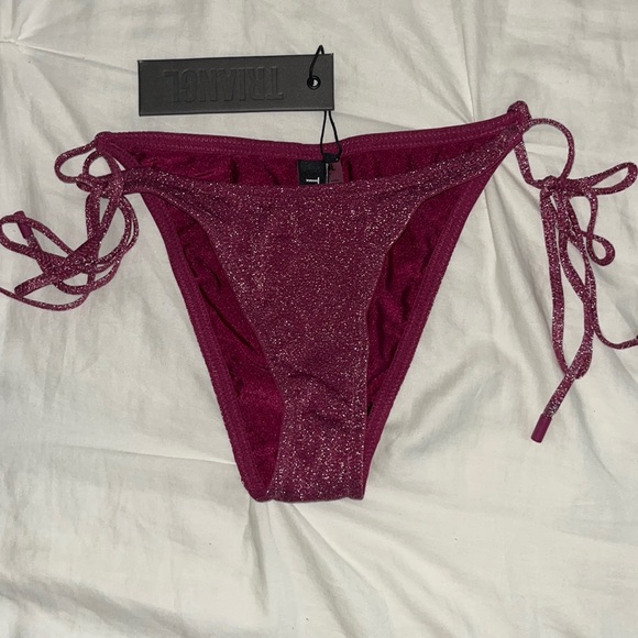Traingl bikini - violet sparkle - Picture 3 of 5